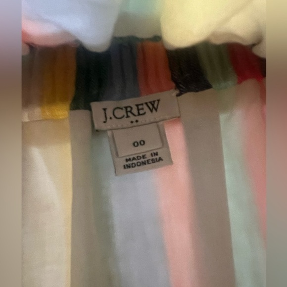 J. CREW Women’s Rainbow Striped Linen Skirt - Size 00 - Picture 5 of 7